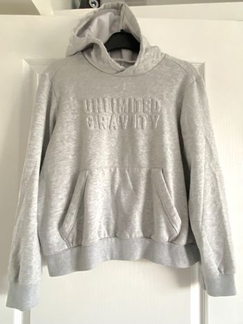 Sweat à capuche gris T38