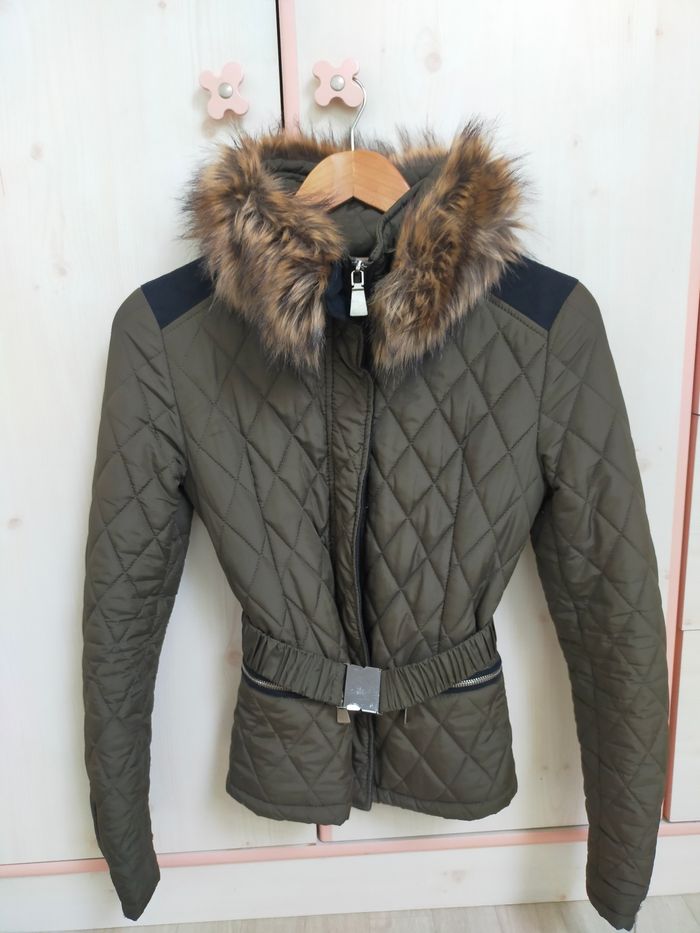 Doudoune/veste matelassée femme 36 vert kaki marque VOYELLES