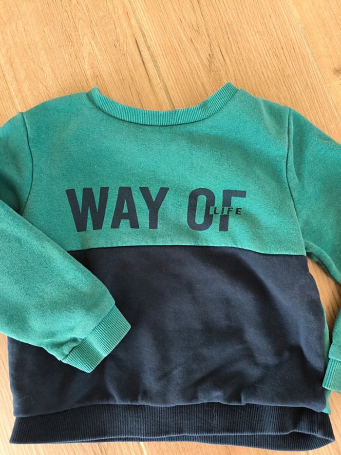 Sweat bleu et bleu marine - photo numéro 2