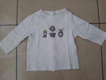 Tee shirt manches longues garçon 9 mois