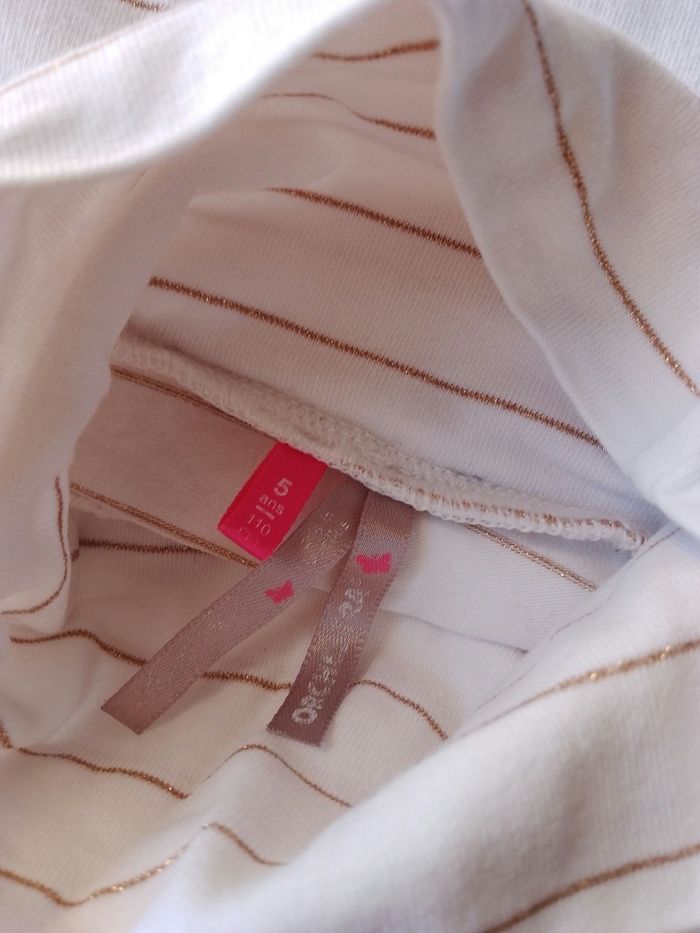 Tee-shirt sous pull fille 5 ans Orchestra - photo numéro 4