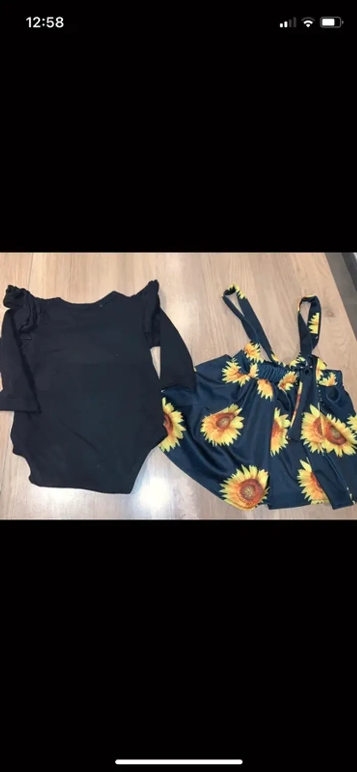 Ensemble Tournesols 🌻 taille 12 mois - photo numéro 5