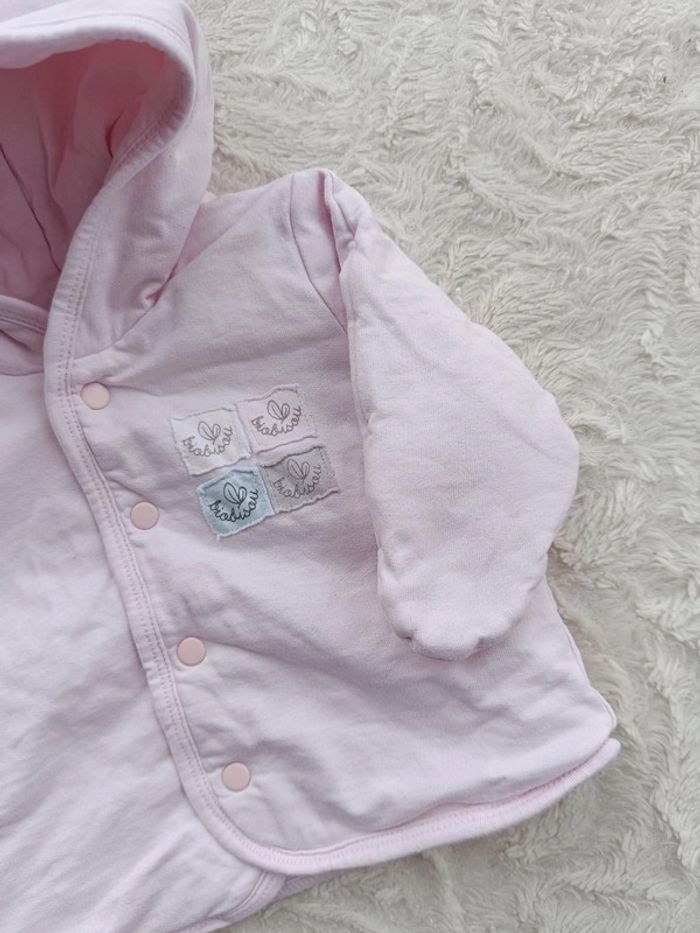 Manteau gilet veste avec capuche Fille 1/3 mois P'tit bisou - photo numéro 6