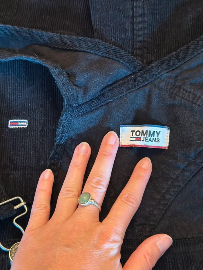 Robe salopette noire en velours côtelé Tommy Jeans - Taille 36 - photo numéro 9