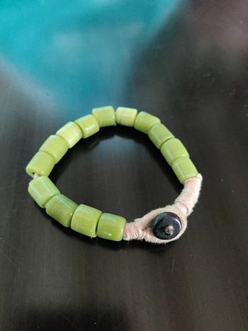 Bracelet perle verte