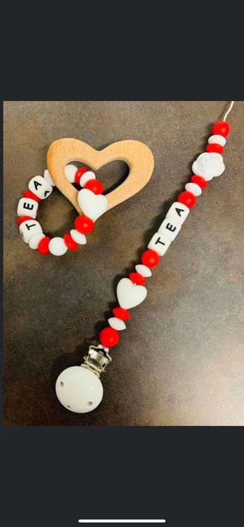 Attache tétine personnalisée