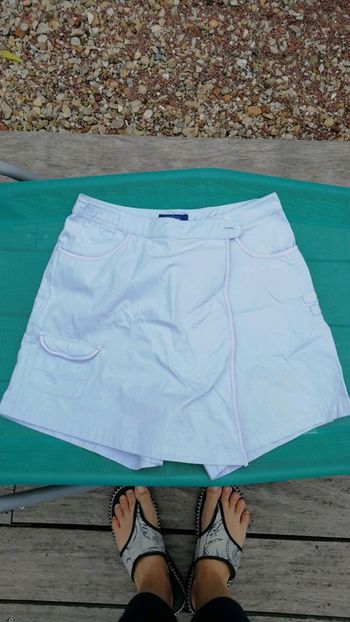 Jupe short bleu clair