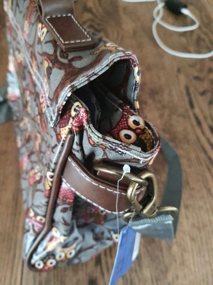 Jolie Sac à main gris/marron Mfhandbags neuf - photo numéro 15