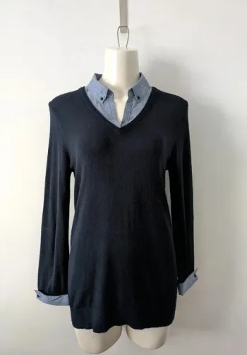 Pull chemisier - Caroll - taille 38