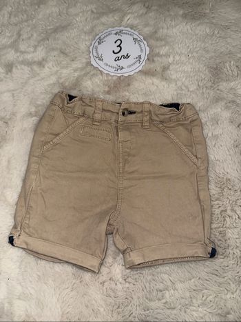 Short chino beige 3 ans