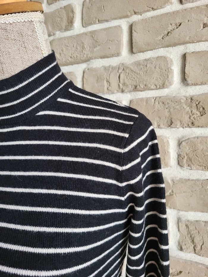 Pull crop marinière Bershka - photo numéro 4