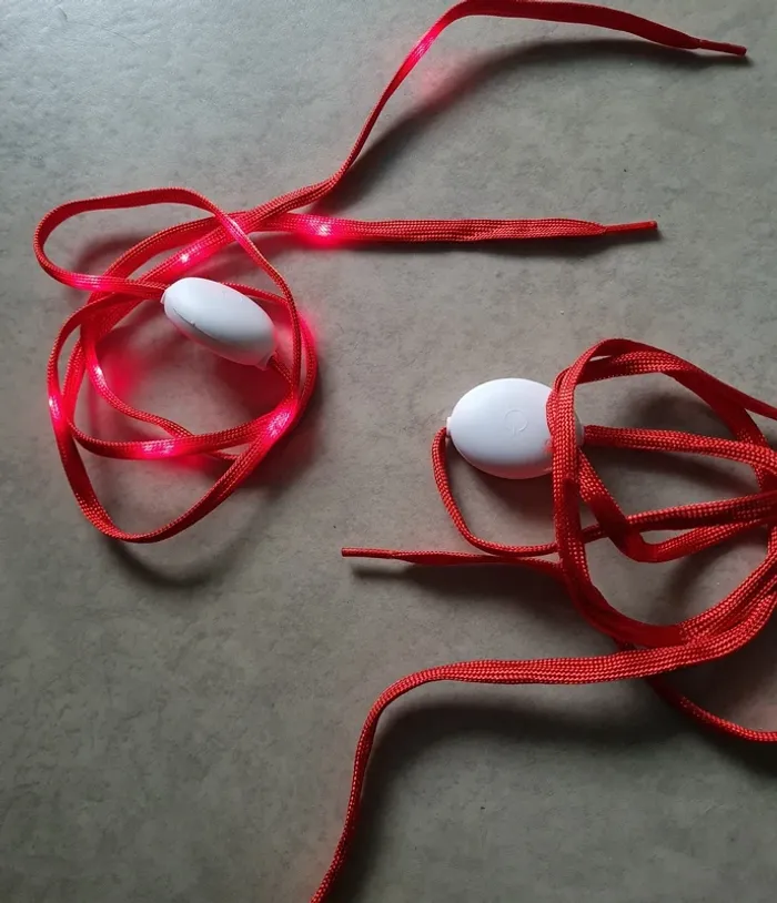 lacets rouges lumineux chaussures enfants - photo numéro 6