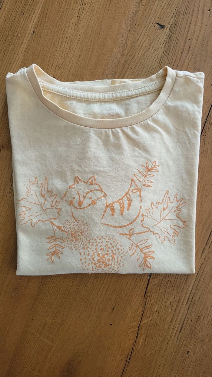 Teeshirt à manches longues jaune moutarde 9-10 ans - photo numéro 6