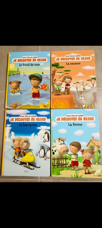 Lot de 4 livres Je découvre en grand avec Tim et Lillou