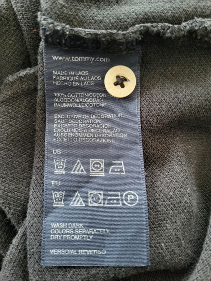 Polo manches longues noir Tommy Hilfiger Taille S - photo numéro 11