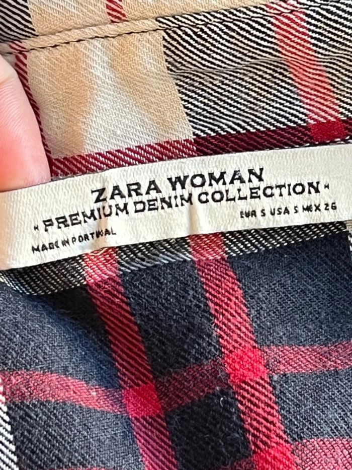 Chemise à carreaux Zara S - photo numéro 6