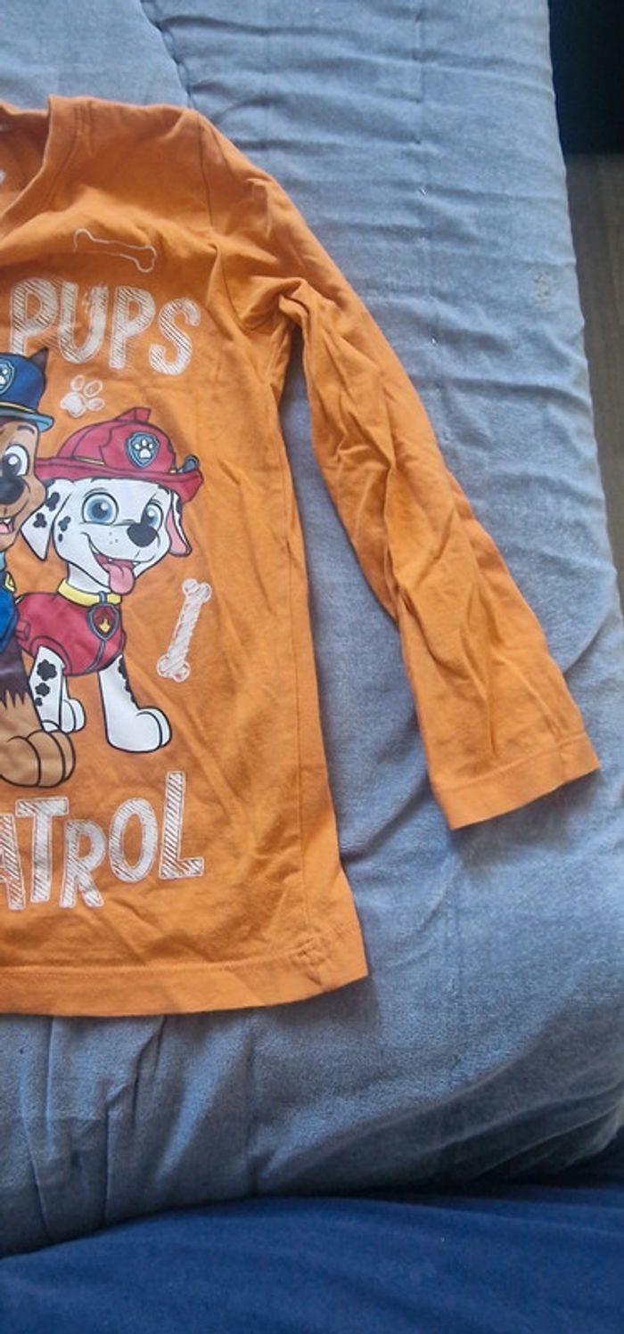 Tee Shirt manche longue Paw Patrol taille 5 ans - photo numéro 4