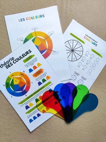 Kit couleurs avec plaques de transmission