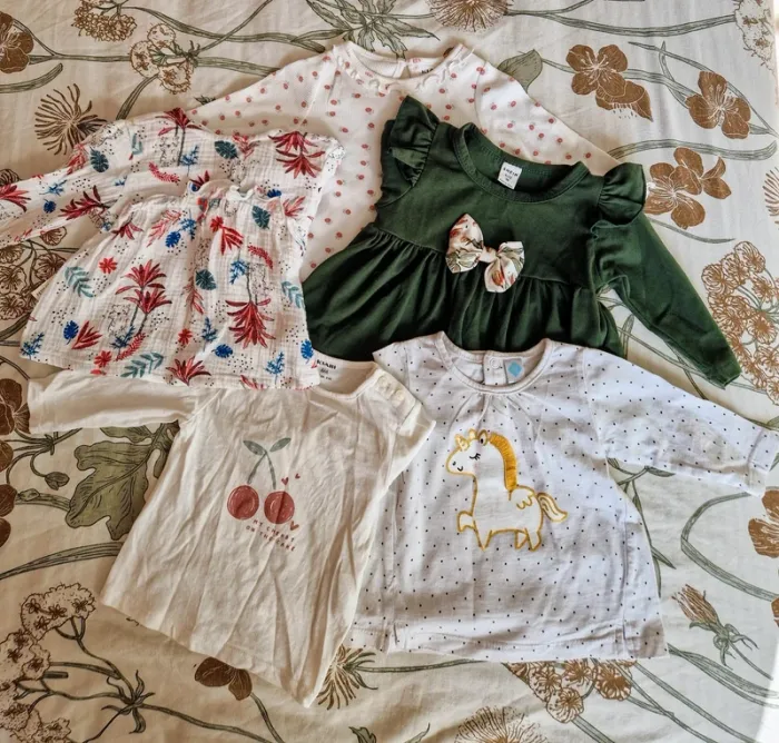 Lot 5 tee-shirt manches longues