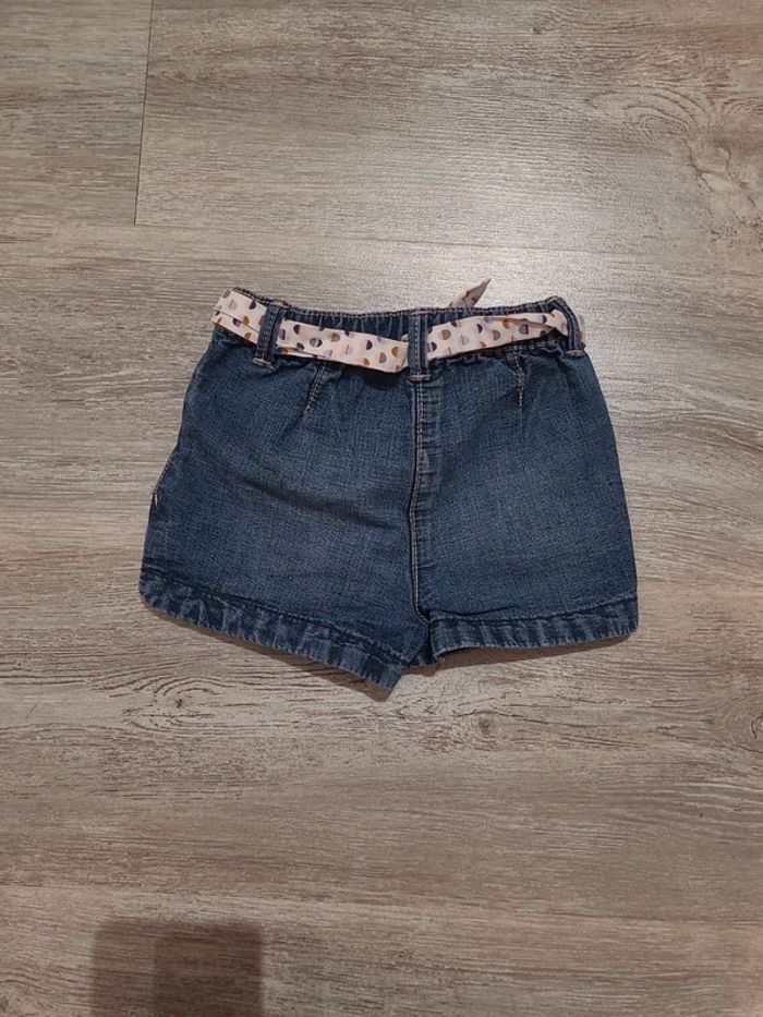 Short jean avec ceinture Obaibi - photo numéro 2