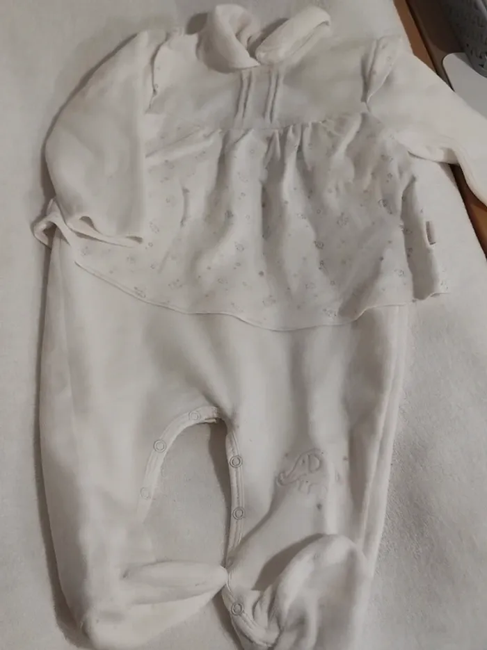 Pyjamas velours - 6 Mois - Fille