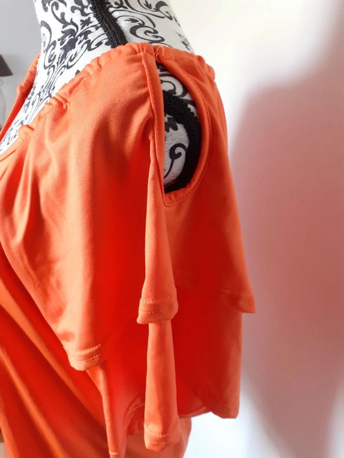 Blouse fluide orange - photo numéro 4