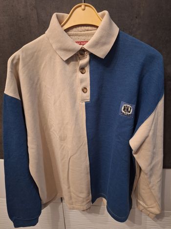 Sweatshirt manches longues style polo