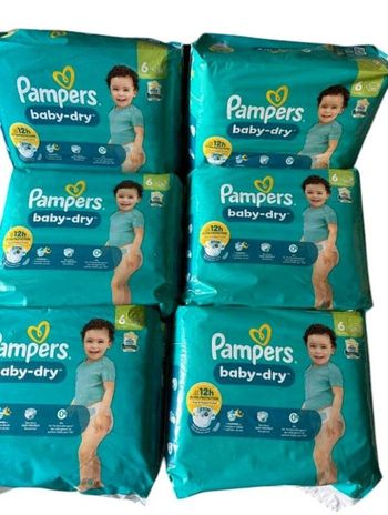 6 paquets pampers pants taille 6