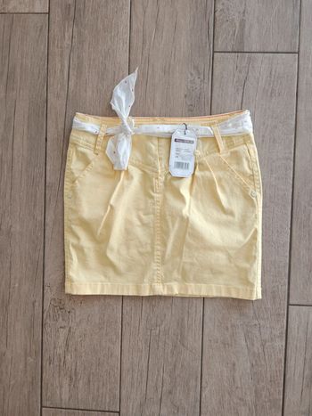 Mini jupe en jeans jaune claire 12 ans Sergent Major