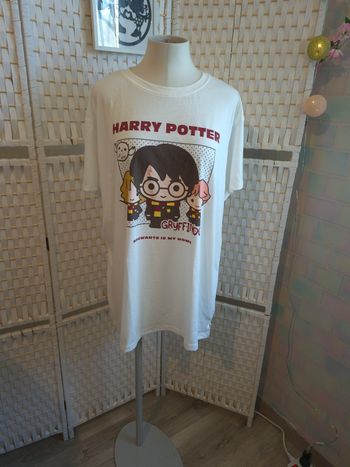 ⚡️jolie T-shirt de pyjama Harry Potter "Hogwarts is my home"  Undiz femme TL/ 40⚡️