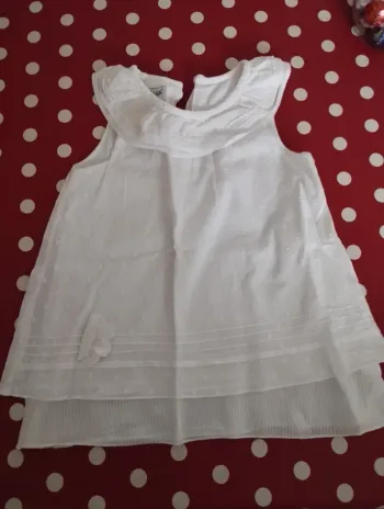 Haut blanc vinted 18 mois