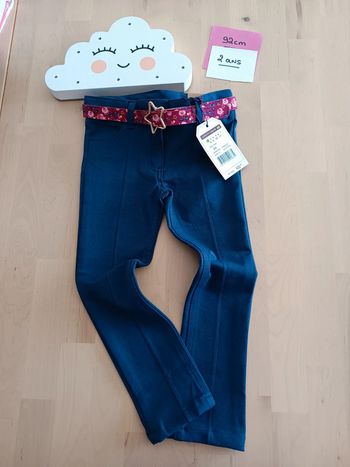 Jean jegging bleu 92cm sergent major neuf