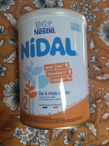 Boite de lait Nidal 2  6 mois/1an