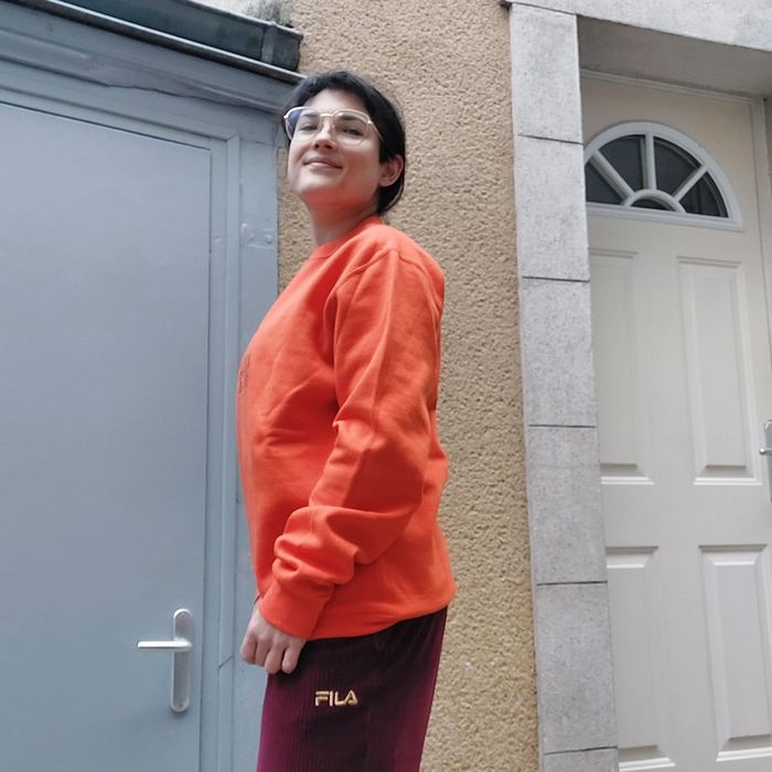Magnifique pull brodé de créatrice M - photo numéro 5
