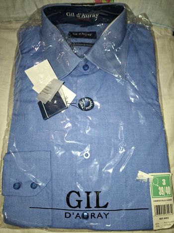 Chemises ville chinée manches longues neuf