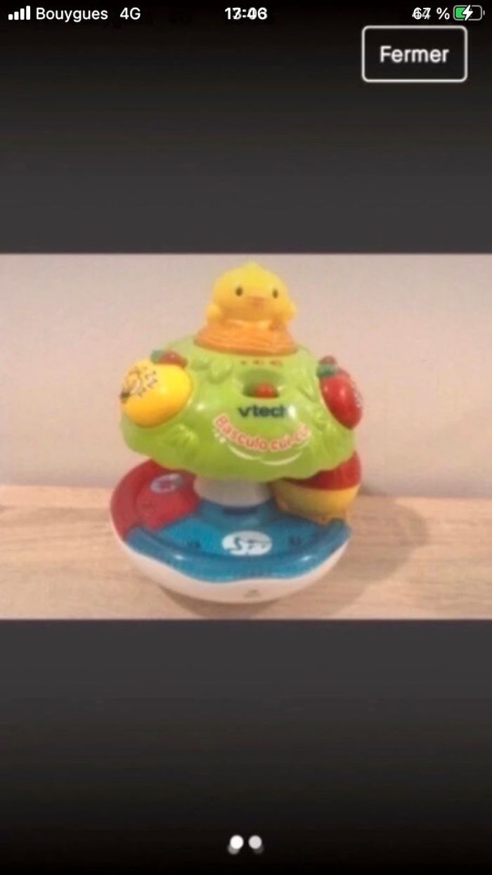 Jouet musical basculo cui cui Vtech