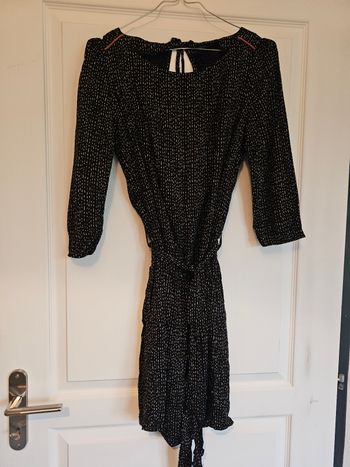 Robe noir marron dos ouvert