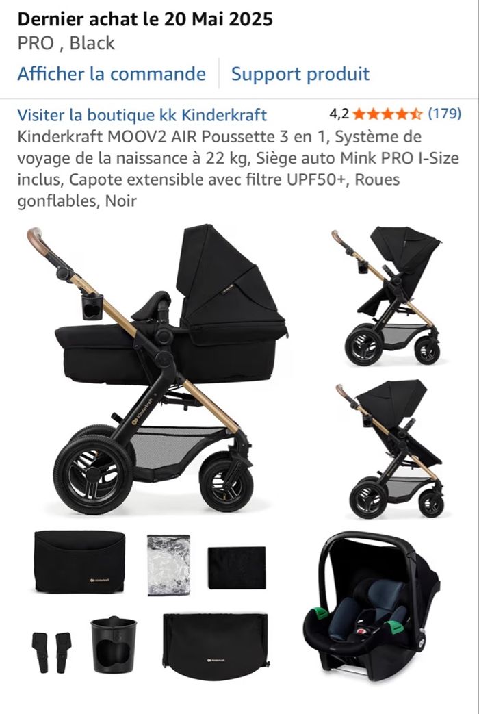 Poussette Kinderkraft MOOV2 air - photo numéro 5