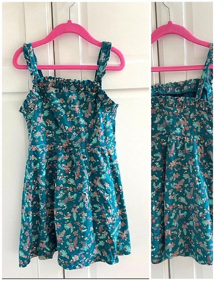 5 ans sergent major jolie robe été imprimé /Excellent état - photo numéro 4