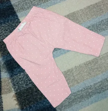 Pantalon toile rose 6 mois