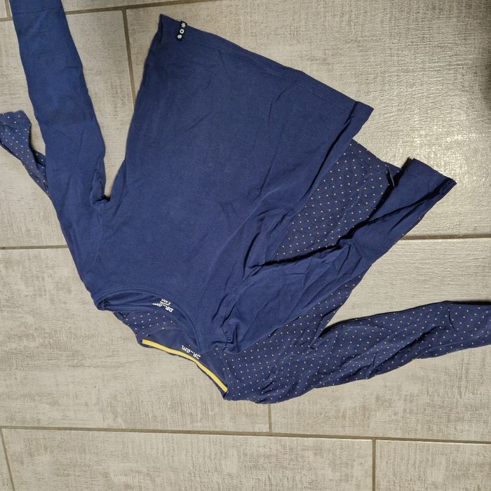 Lot de Tee-shirt manche longue marine et à pois dpam 6 ans