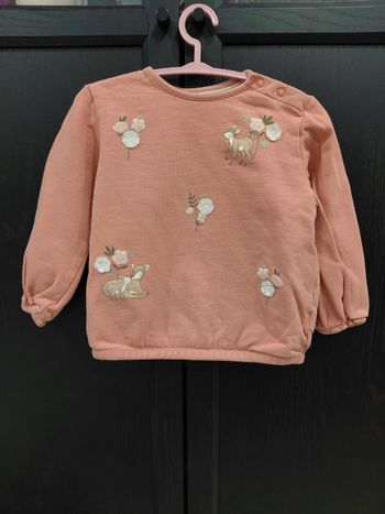 Pull biche et fleurs C&A taille 3 ans 98 cm