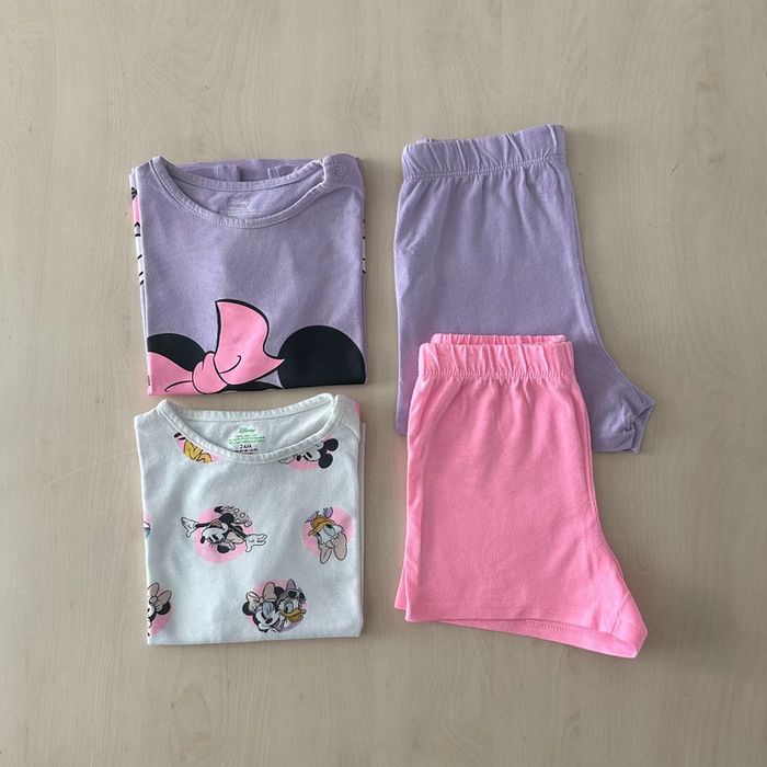 Lot de 2 pyjamas short Minnie 24 mois