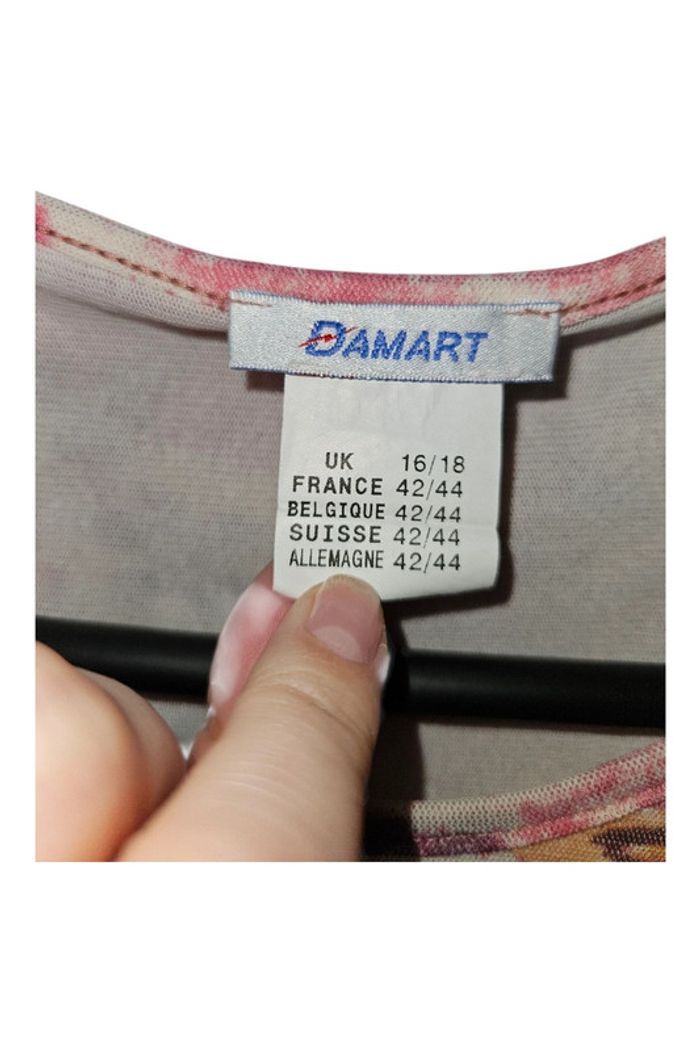 Blouse manches courtes voile doublée T42 Damart - photo numéro 3