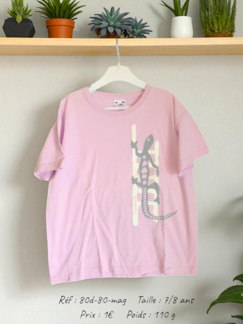 T-shirt 7/8 ans (80d-80-mag)