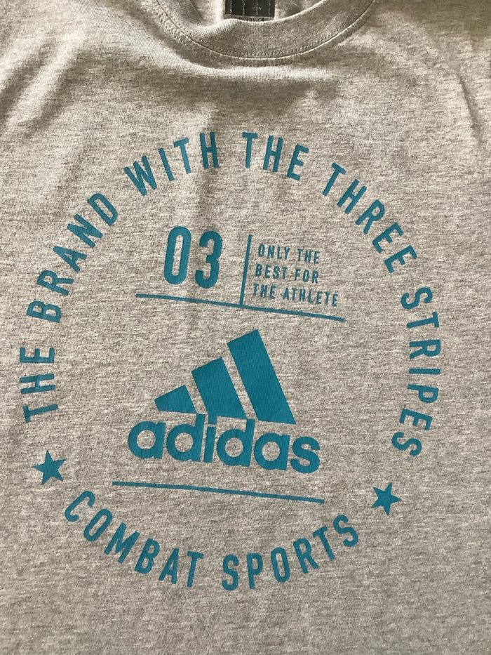 T-shirt gris Adidas Taille S - photo numéro 4
