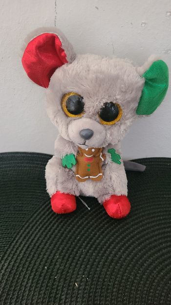 PELUCHE MOUSE MAC NOUVEL AN 2016 DISCONTINUÉ TY BEANIE BOOS