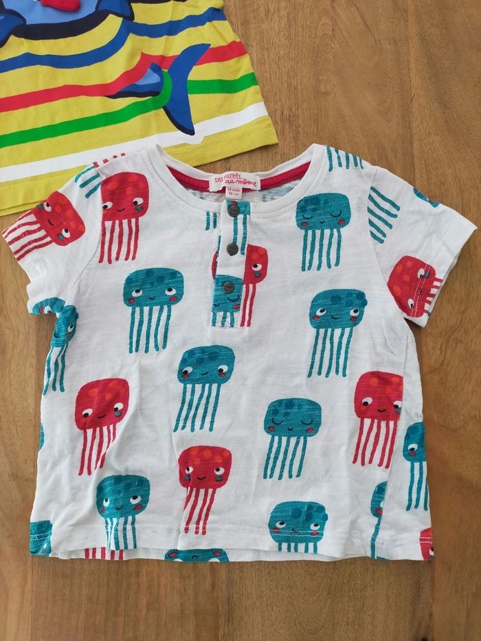 Lot de 3 t-shirts mer 18 mois - photo numéro 2
