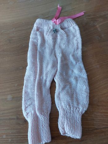 Pantalon en laine rose