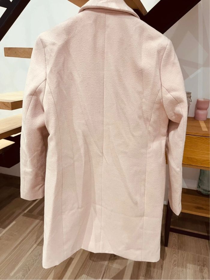 Manteau hiver trench caban rose pale poudrée Even & Odd M 38 - photo numéro 2